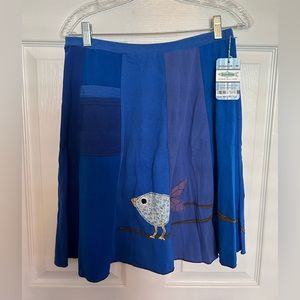 Sardine Women’s Skirt Size Medium Bird Recycled Material